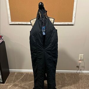 St. John's Bay Black Insulated Snow Bib Overalls
